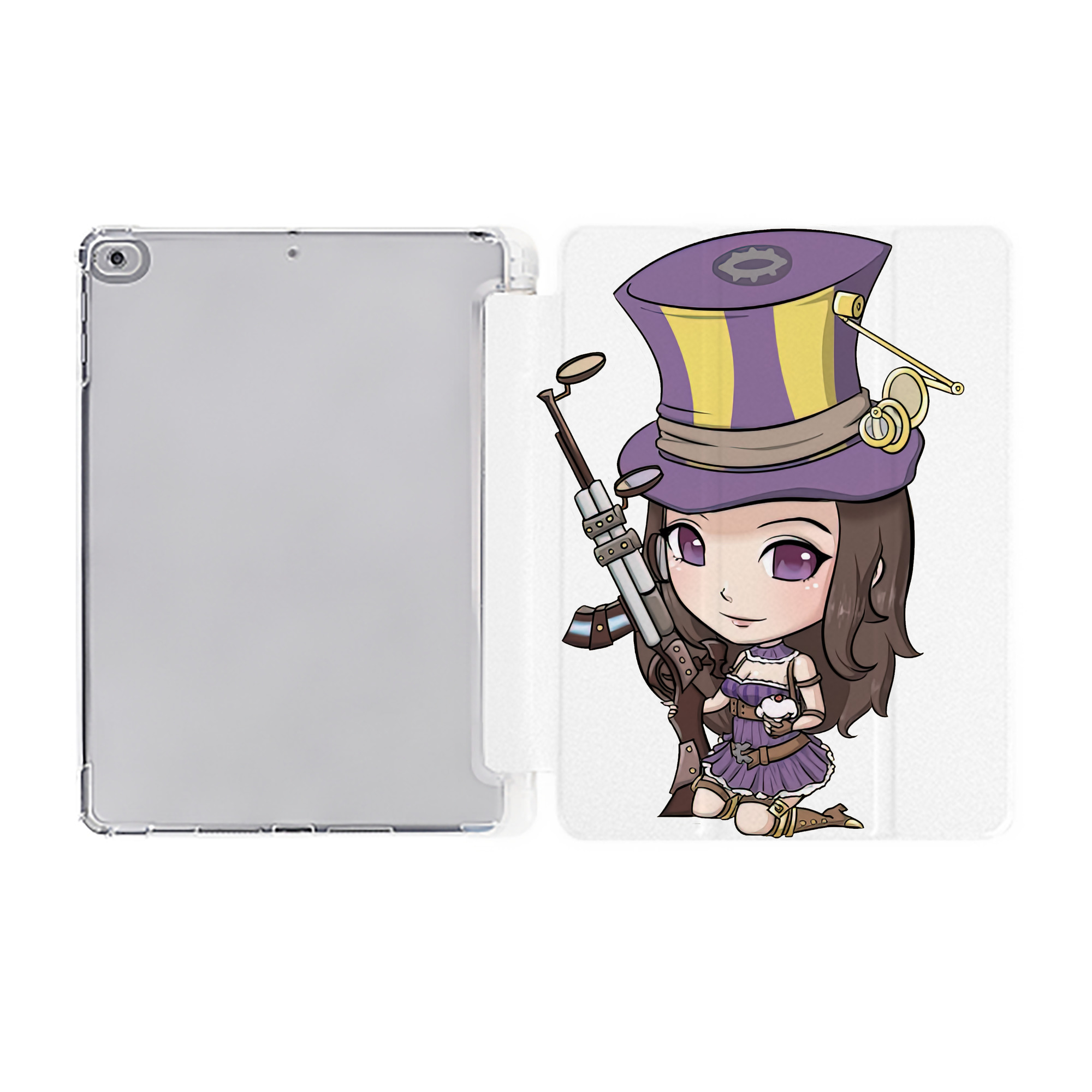 （画像用） リーグ・オブ・レジェンド League of Legends LOL IPad ケース ペン収納付き 三つ折りスタンド PUレザー×シリコン 対応機種9.5/10.5/10.9インチ